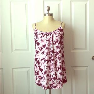 Faded Glory Purple Tie-Dye Camisole Size XXL